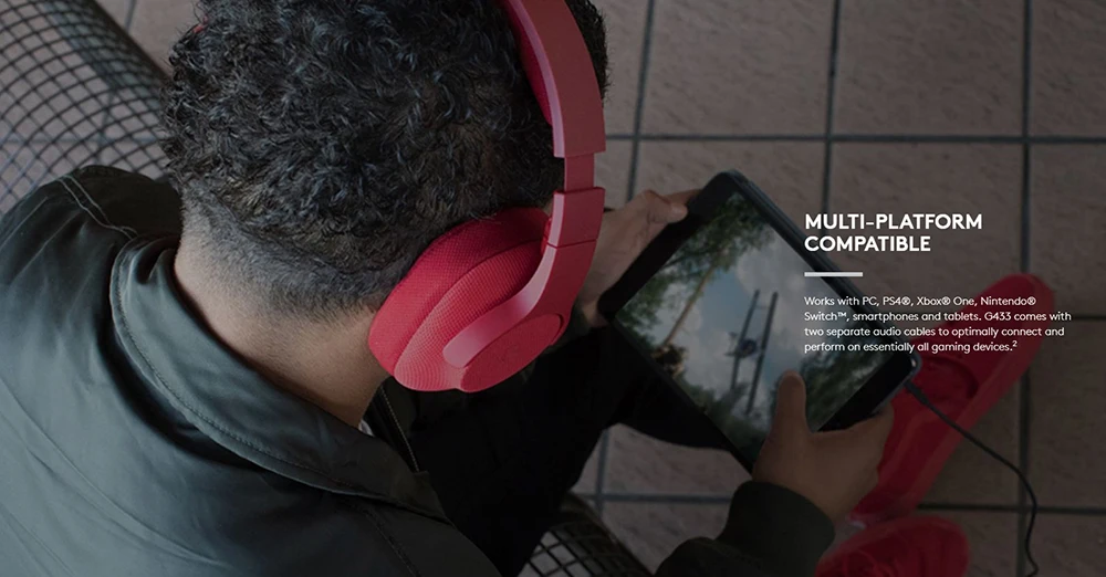 Игровые наушники logitech G433 7,1 Surround для всех геймеров, проводные наушники с микрофоном для ПК, PS4, Xbox One, nintendo Switch, VR, PC