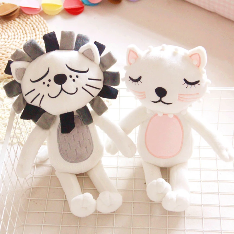 40 см Kawaii плюшевая кошка Лев Кукла игрушки для детской комнаты декор Мягкие