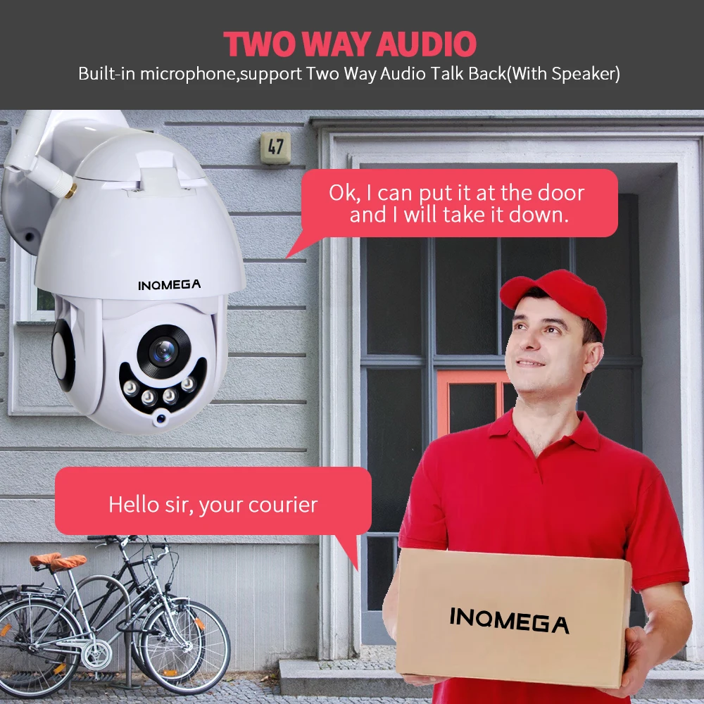 Wifi камера PTZ скоростная купольная камера IP камера 1080P наружная 5X зум-объектив беспроводная камера 2MP IR Home Surveilance