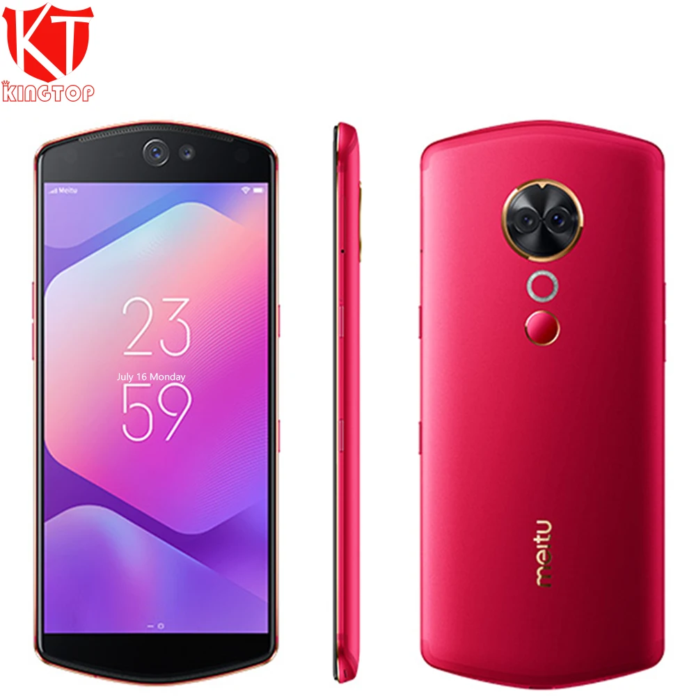 Meitu T9 мобильного телефона 4/6 ГБ Оперативная память 64/128 ГБ Встроенная память Snapdragon 660 Octa Core Android 8,1 Двойная Передняя/задний Камера смартфон