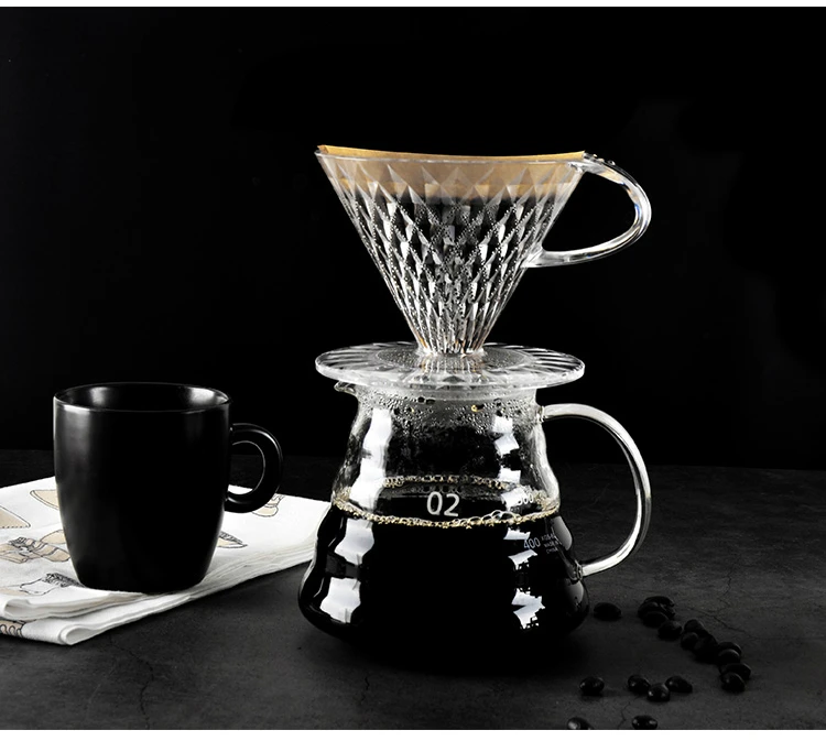 V60 ручной капельный кофе фильтр смолы залить над кофе капельница бумажный конус капельные фильтры бариста кофе заваривания умный капельница 101/102