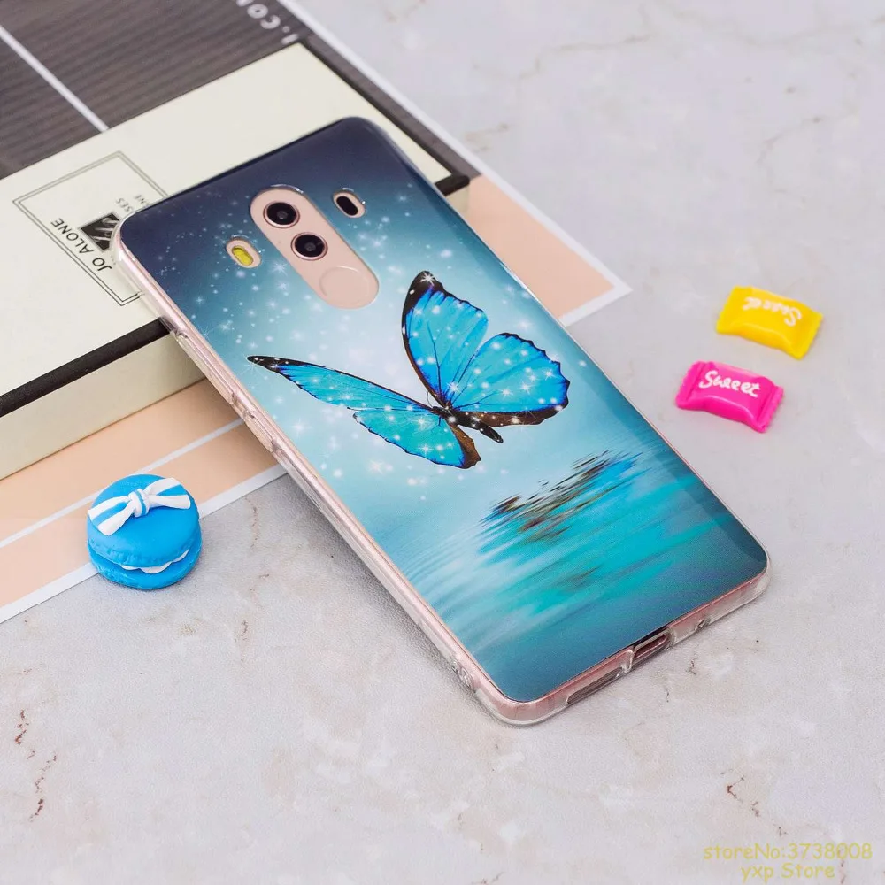 Светящиеся чехлы для телефонов Huawei MATE 10 PRO чехол мягкий TPU силиконовый