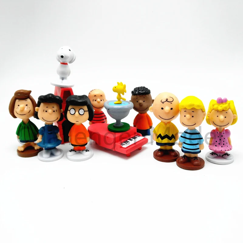 12 шт./компл. Charlie Brown And Friends Beagle Woodstock арахис девочка детская игрушка анимация