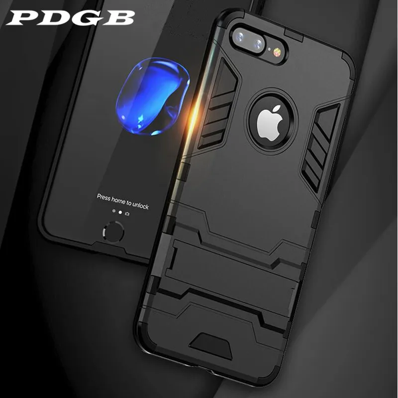Бронированный чехол PDGB для iPhone X XR 7 8 6 6S Plus XS Max SE 5 5S 5C жесткий ТПУ из поликарбоната