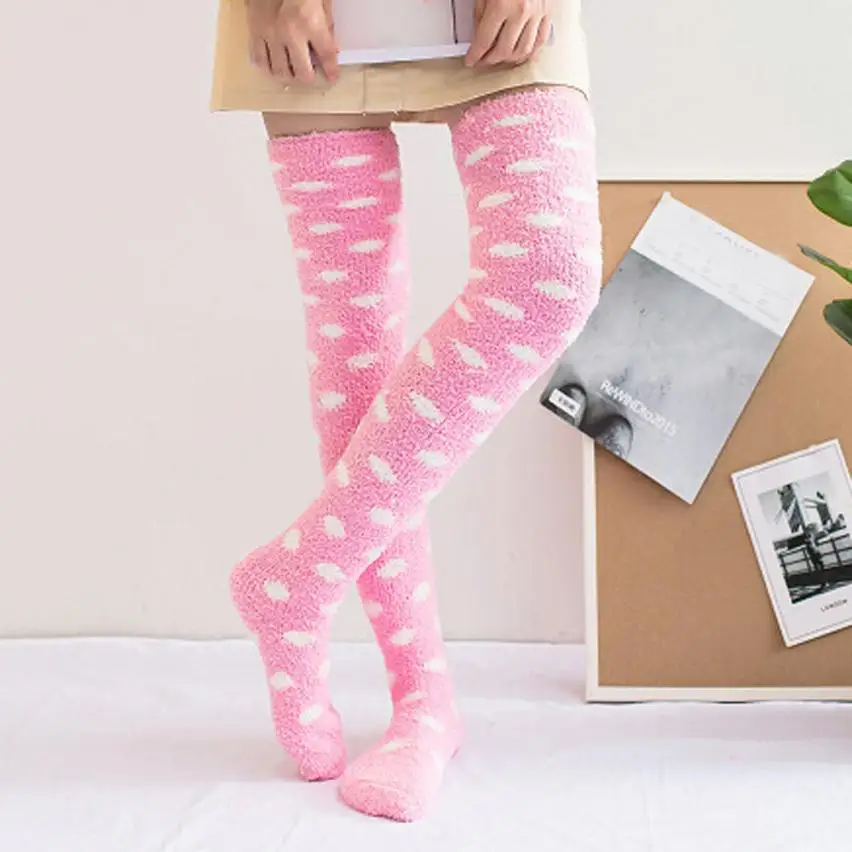 E Новинка; женские зимние гетры выше колена; Meias; Chaussette; мягкие хлопковые Гольфы; леггинсы; красивый Молодежный стиль; Sox - Цвет: E
