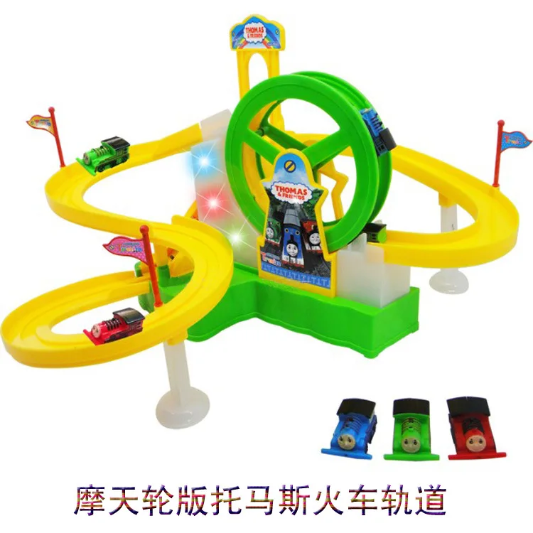 Новые популярные детские развивающие игрушки Электрический поезд трек парк