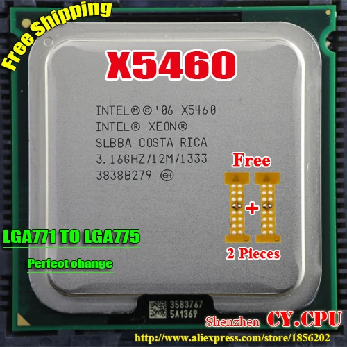 Процессор Intel Xeon X5460 3,16 ГГц/12 м/1333 близкий к LGA771 Core 2 Quad Q9750 cpu работает на материнской плате LGA 775 2 штуки бесплатно