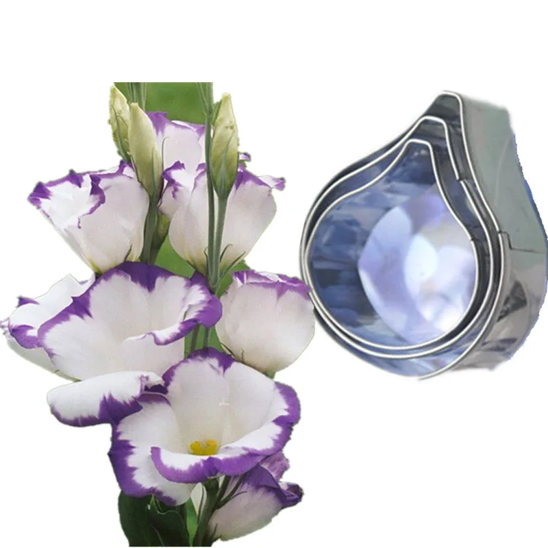 3 шт./лот новейшие сахарные изделия Lisianthus формы для торта из нержавеющей стали