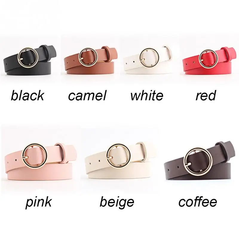 Новый золотой круглый металлический ремень Женские поясные ремни из