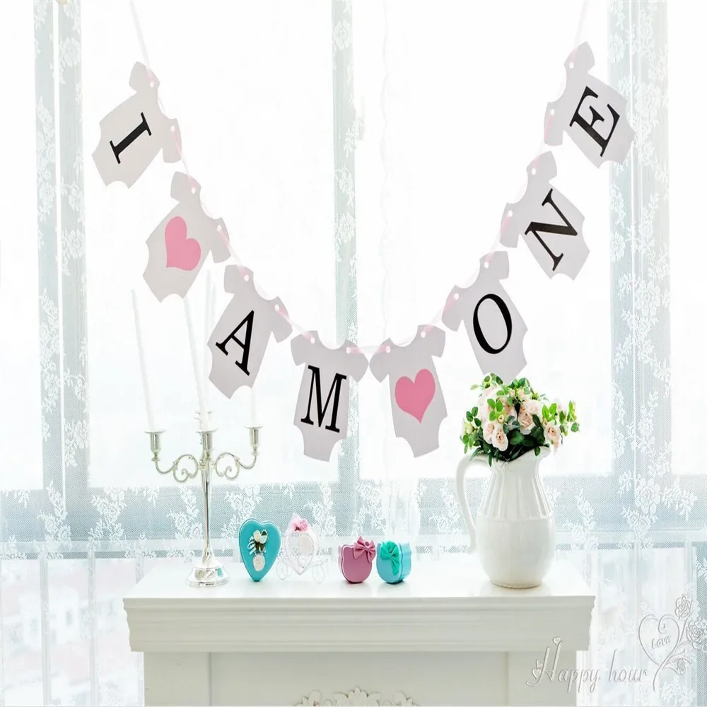 1 Набор бумажный флаг для фотобудки Я один|decorative decorative|decor girldecoration boy |