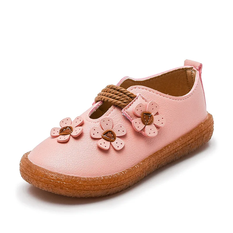 

Spring Autumn Pink White Kids Shoes Flowers little Baby Girls princess Shoes girls Soft bottom Shoes 1 2 3 4 5 6 7Years Old Kids
