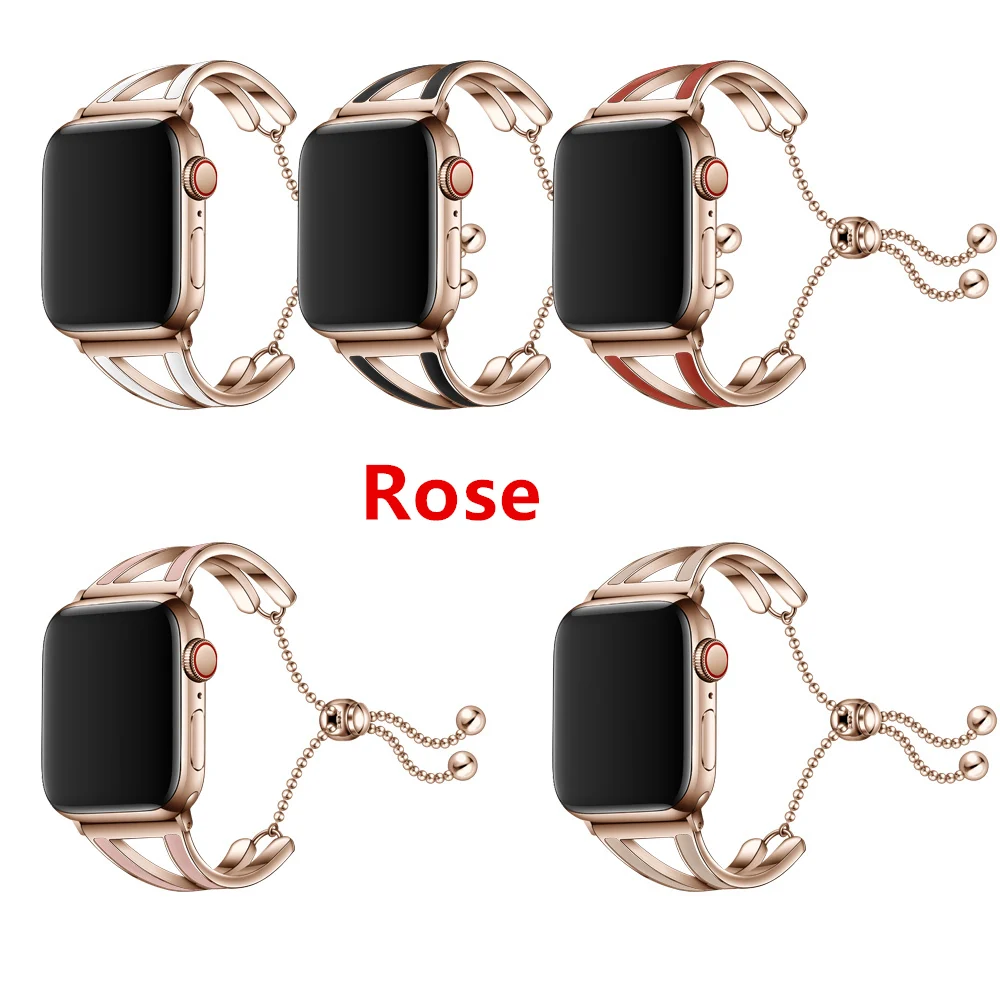 Женский ремешок для Apple watch 38 мм 42 мм iWatch 5 ремешок 44 мм 40 мм браслет из нержавеющей стали Apple watch 4 3 2 1 38/40 ремешок для часов
