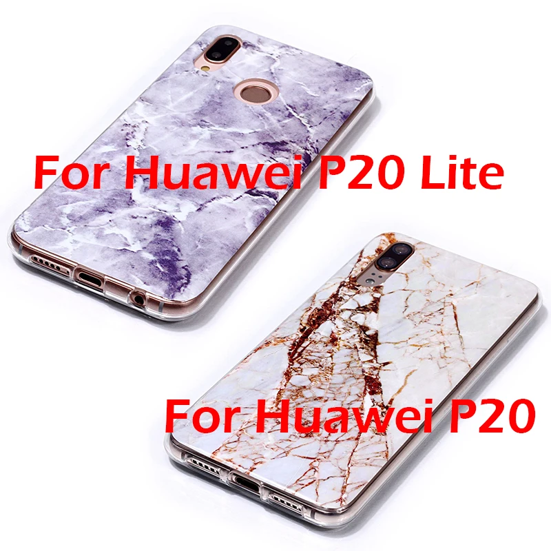 FLYKYLIN Marble Unicorn Phone Case For Huawei P20 Lite P10 P9 P8 2017 Covers Coque Soft TPU Silicon Cases |