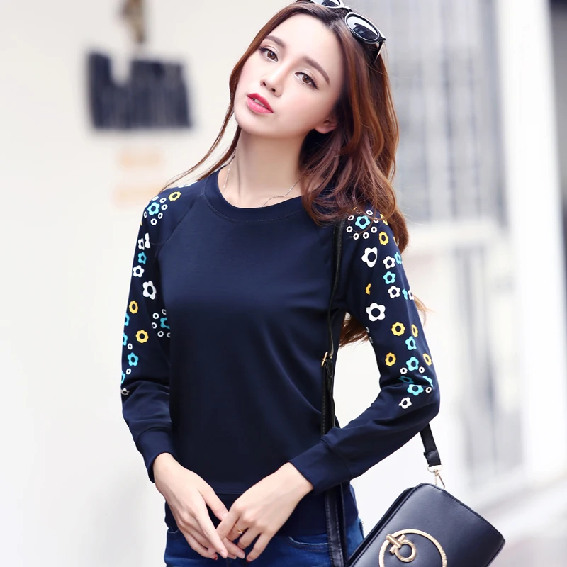 OHCLOTHING/Новинка 2017 года Весенняя рубашка с длинными рукавами принтом хлопковый