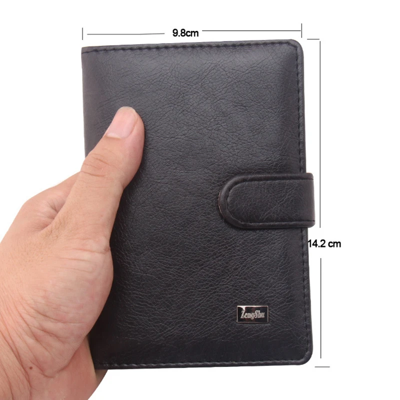 Jisoncase PU Leather Passport Cover Men Travel Wallet Credit Card Holder Russian Driver License Document Case |