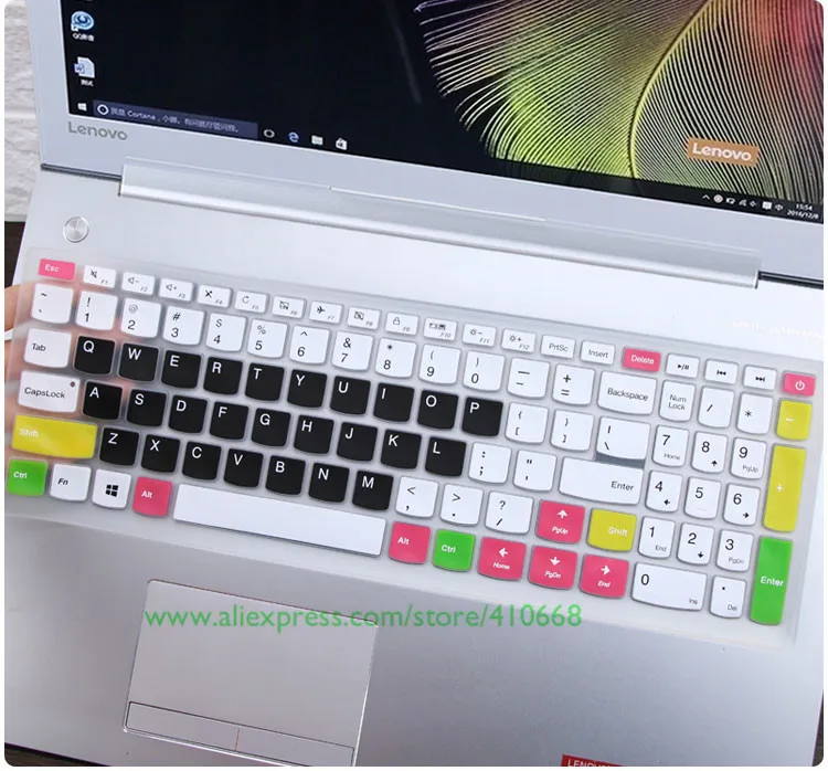 15 6 силиконовый защитный чехол для клавиатуры Lenovo ideapad V310 V310S 510 V110 510S 15ISK/ISE/IKB
