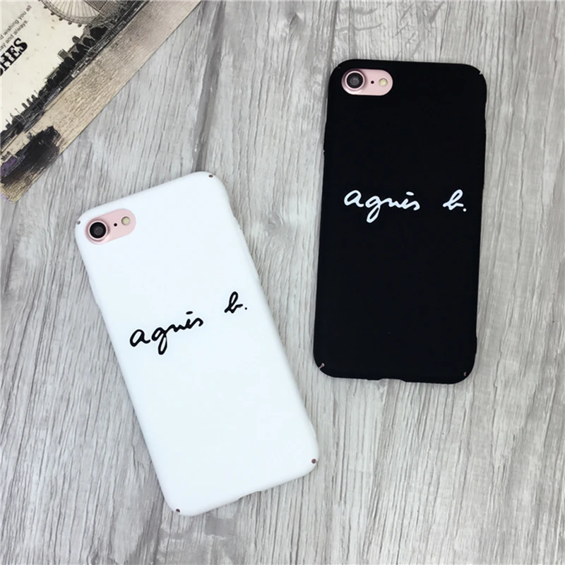 Модный Французский agnes b роскошный брендовый Матовый Жесткий ПК чехол для iPhone 11 Pro