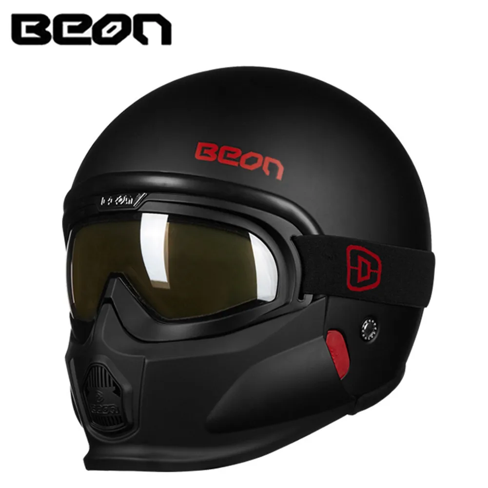 BEON модульный мотоциклетный шлем Ретро Chopper Cruiser Cascos Moto Capacete винтажные