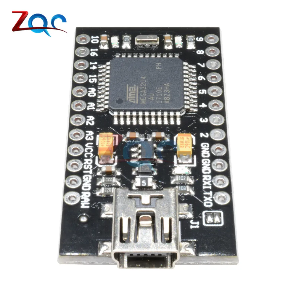 Mini USB ATmega32U4 Pro Micro 5 в 16 МГц плата модуль ATMega 32U4 контроллер reзамена для Arduino Leonardo|mini
