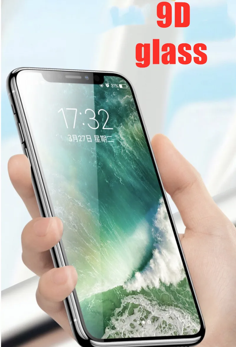 9D Защитное стекло для iPhone 6 6S 7 8 plus X на iphone R XS MAX защита экрана XR|Защитные стёкла и
