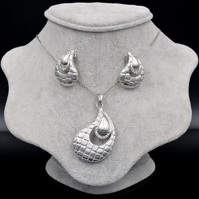 Sunny Jewelry Изысканные Ювелирные наборы для женщин колье серьги кулон сплав
