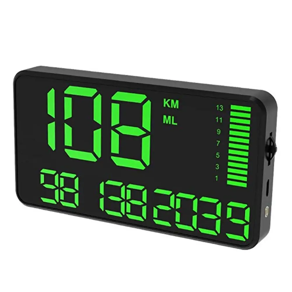 Digital Universal GPS HUD Speedometer Display Head Up With Over Speed Warning Car Clock 5.5in Large Screen C90 | Автомобили и