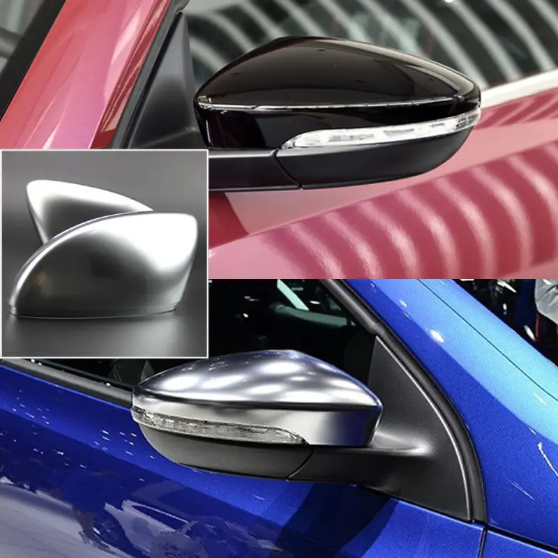 Savanini 2 шт. серебристые крышки из АБС пластика с боковым обзором для VW Beetle/CC/Golf 6/Golf