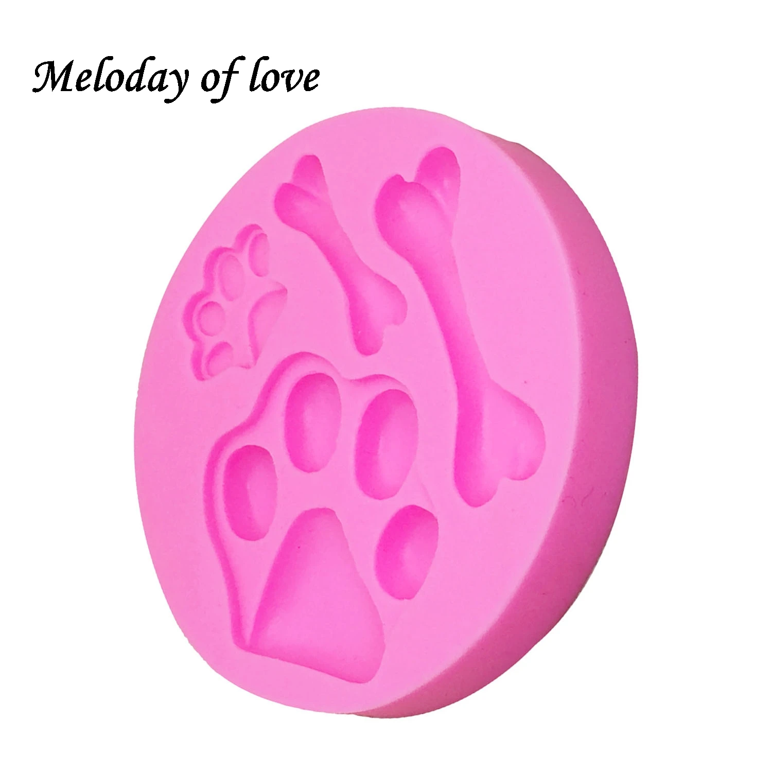 Собака кости ног печати шоколада инструменты для украшения торта вечеринки DIY