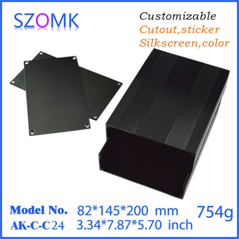 Электронный корпус алюминиевый проекционный ящик (1 шт.) 82*145*200 мм Выходная