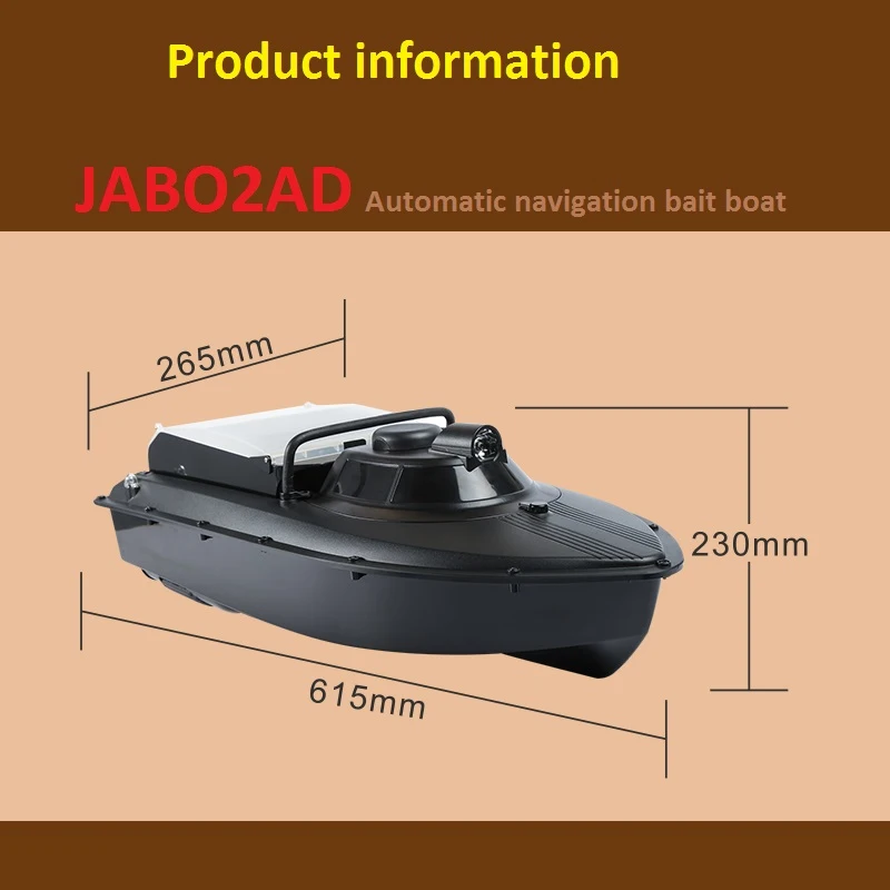 Лодка Рыболовная JABO 2AD RTR с GPS навигацией 2 4 г батарея 20 А 10 макс. нагрузка 1 5