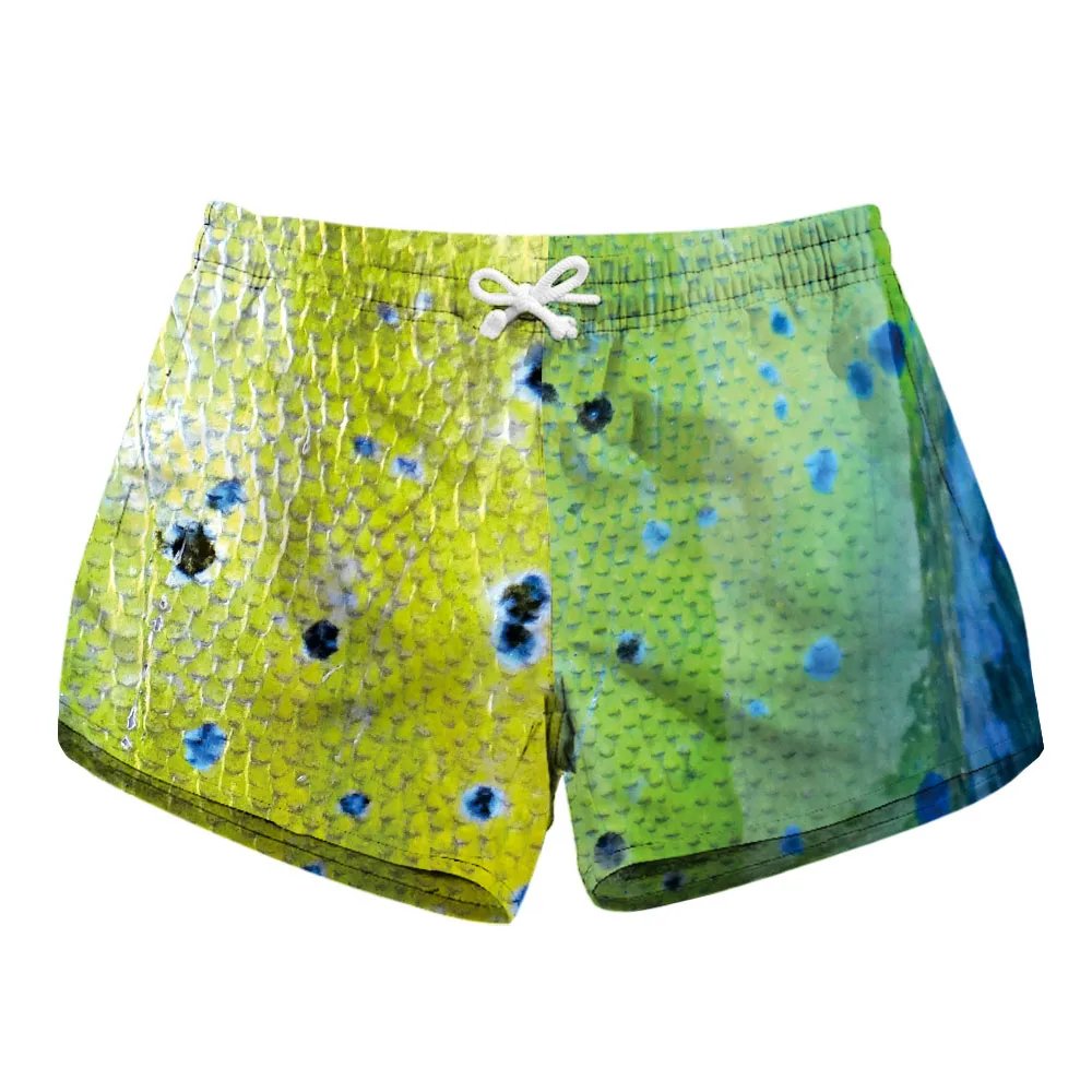 Женские пляжные шорты на завязках летние градиентные для бега занятий в