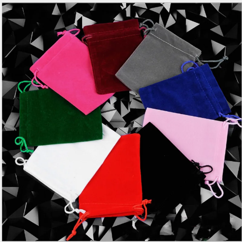 50pcs Flannelette Bags Dust-proof Non Fading Package Wear-rersting Flannel Cloth Hot Selling Delicate 5x7cm 7x9cm 8x10cm 9x12cm | Дом и сад