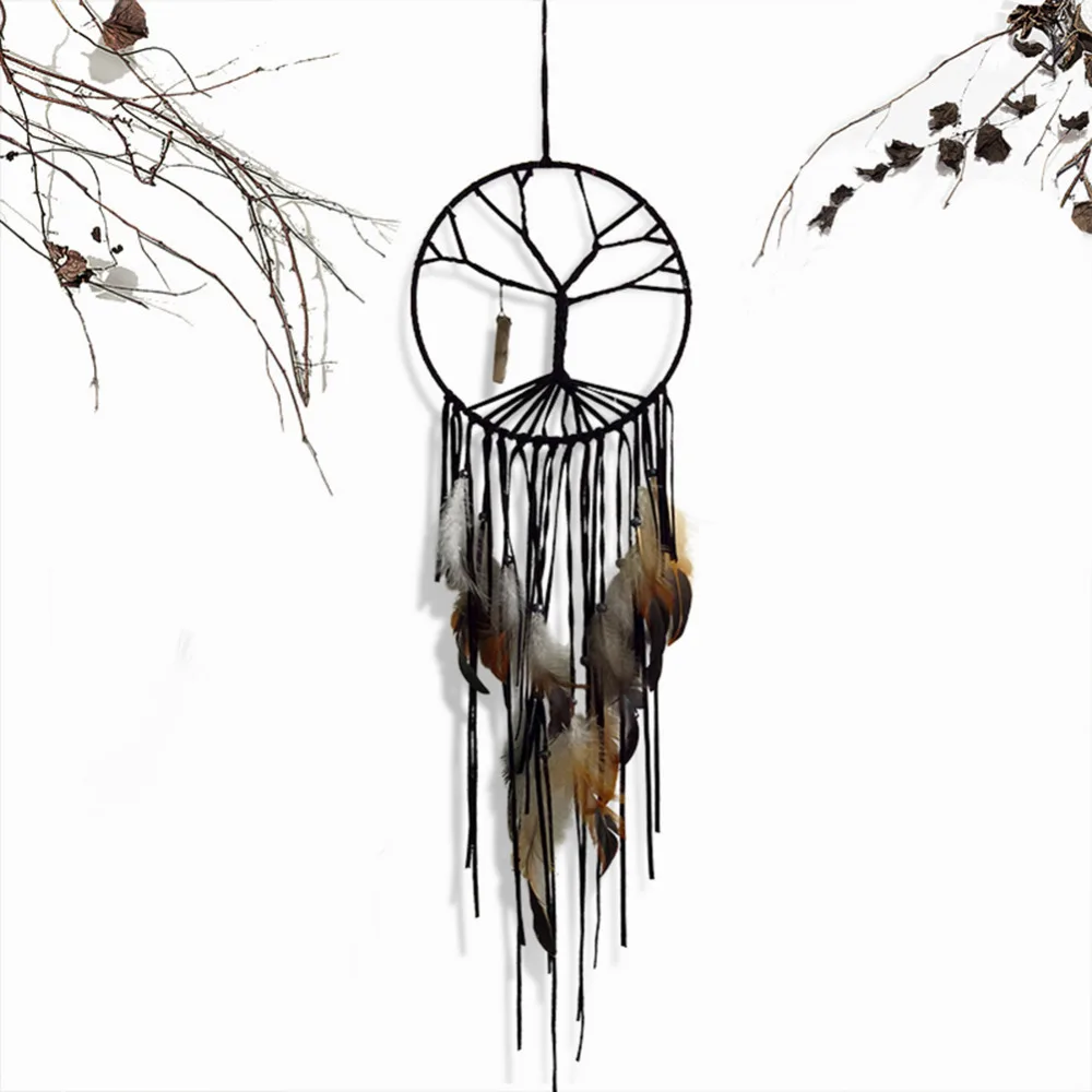 

Indian Handmade Colorful Dream Catcher Feather Wall Hanging Decoration Ornament Gift Wind Chimes