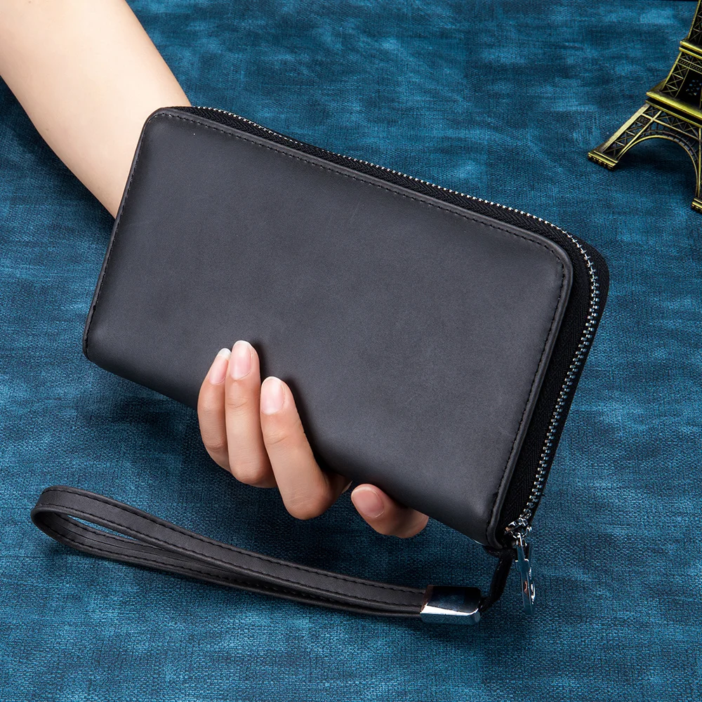 RFID женский длинный кошелек из натуральной кожи с 27 битами отделением для