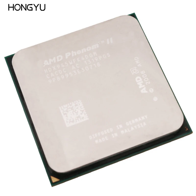 Процессор AMD Phenom II X4 945 HDX945WFK4DGM сокет AM3 95 Вт 3 0 ГГц 938 контактный четырехъядерный