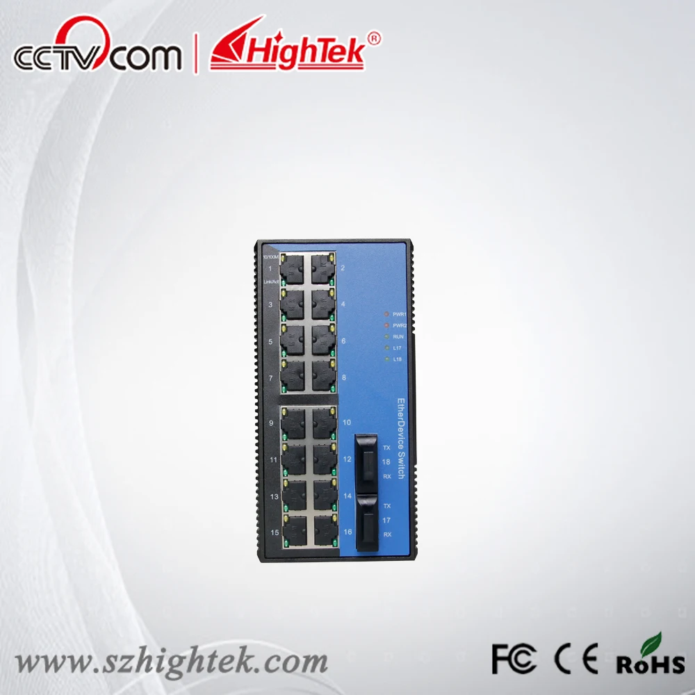 Hightek hk-86216 ООН управления промышленных 2 порт Оптическое волокно и 16 портов