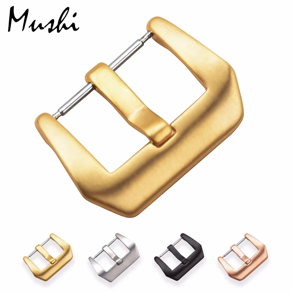 Ремешок для часов с пряжкой серебристый черный высокого качества из нержавеющей