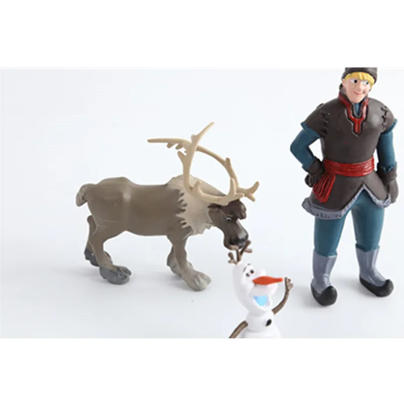 Disney Frozen 5 шт. Анна Эльза Кристофф Свен Олаф ПВХ Экшн фигурки модели кукол