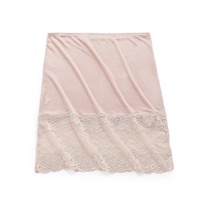 K045-Beige 3 шт./партия юбки женские новые сексуальные трикотажные юбки кружевные дышащие кружевные шелковые юбки на подкладе облегающие короткие юбки - Цвет: K045-Beige