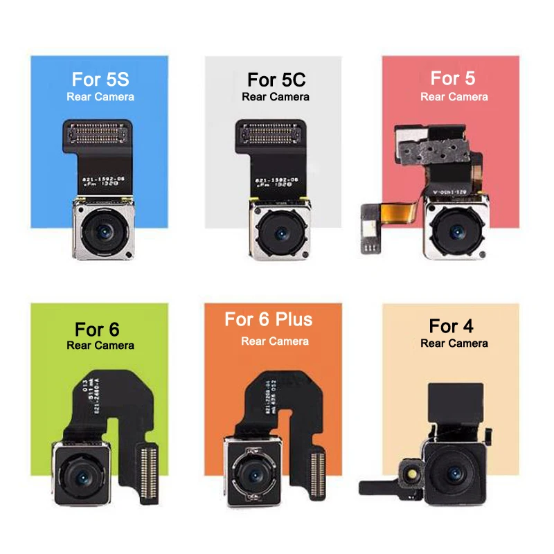 1 шт. Высококачественная задняя большая камера для iPhone 4 5 5S 5C 6 Plus 7 - Цена: 
