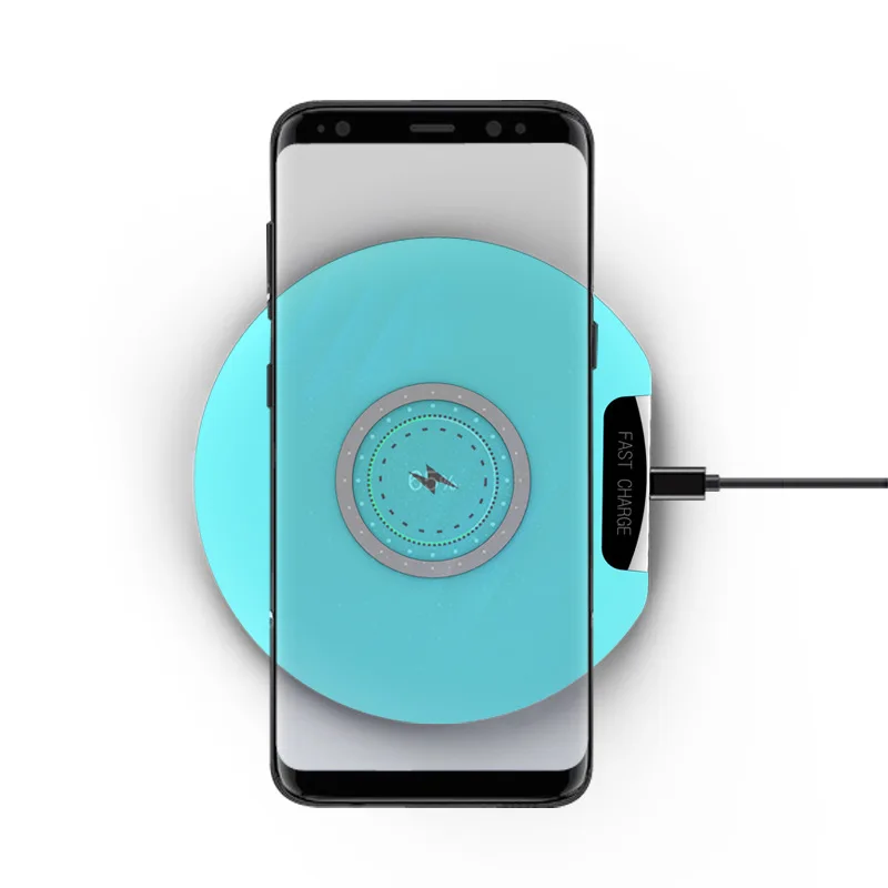 10 Вт беспроводное самое быстрое зарядное устройство для iPhone X XS Max XR 8 Plus Samsung S8 S9 Note
