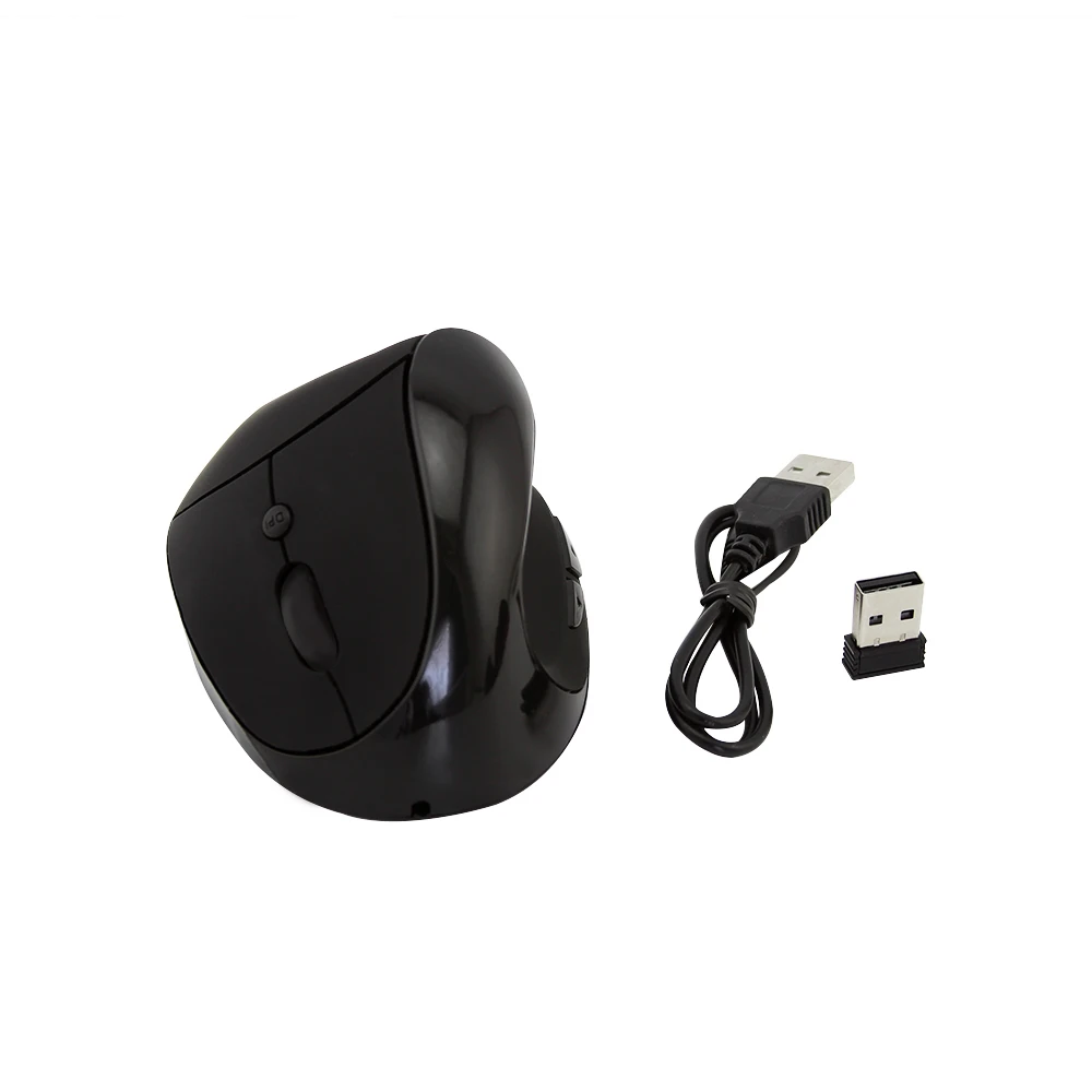 Эргономичная Вертикальная мышь 1600DPI USB оптическая компьютерная Mause 2 4G
