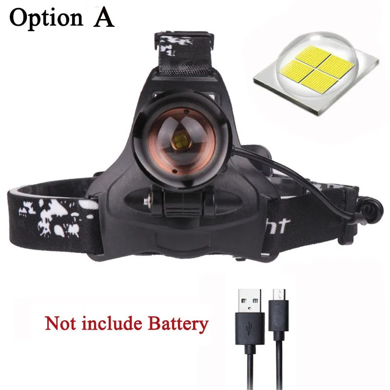 Z20 2806 32 Вт чип XHP70 фар 32000lum мощный налобный фонарь 4* T6+ 2* COB+ 2* красный светодиодный налобный фонарь фонарик светодиодный головной свет - Испускаемый цвет: Option A