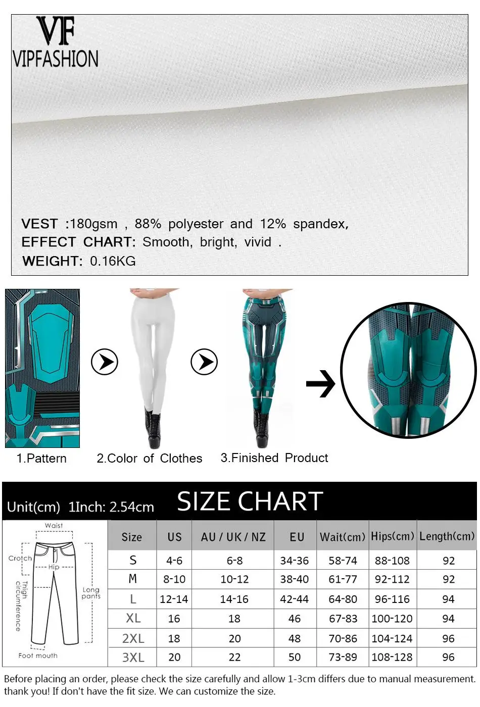 VIP способа изготовленный на заказ леггинсы капри штаны по индивидуальному заказу