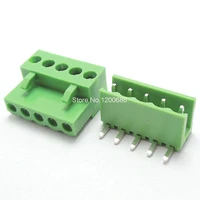 6pin right angle terminal plug type 300v 10a 3 96mm pitch connector pcb screw terminal block connector