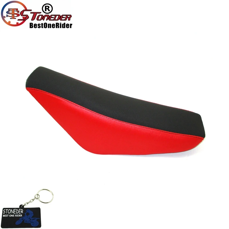 Red Сиденье STONEDER Tall Foam для Honda CRF50 XR50 50cc-160cc SSR Apollo Kayo Stomp Pro SDG GRX Lifan YX Pit Dirt Bike Motor - Цвет: Red