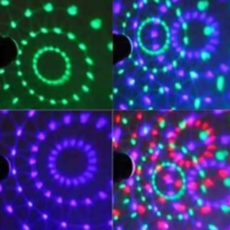 SPLEVISI Мини диско шар сценическая волшебная лампа авто Roated DJ вечерние Lazer 3W RGBLED