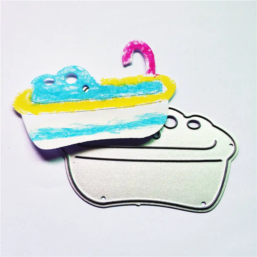 Wholesale die Cutting dies Bath crock metal craft paper Scrapbooking/DIY Embossing mould Easter New Year cards | Дом и сад