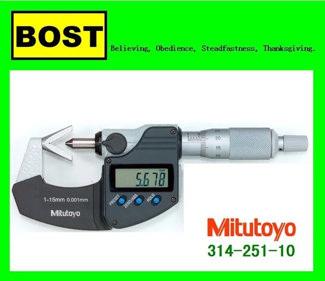 Mutitoyo 314-251-10 Digital V-микрометр в форме наковальни | Инструменты