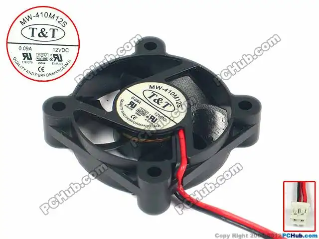 T & MW 410M12S DC 12V 0.09A 40x40x10mm вентилятор охлаждения сервера|square fan|server fanfan |